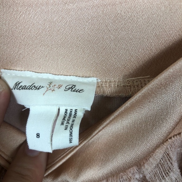 Anthropologie Meadow Rue Allyson Textured Top Pink - Picture 14 of 15